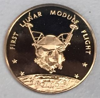 C2225 Franklin Bronze Medal,  Nasa,  Apollo 9 photo