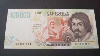 Italy 100 000 Lire 1994 P - 117 In Outstanding photo