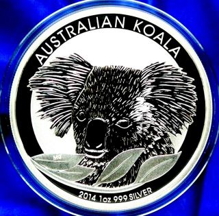 2014 Australia Koala 1 Troy Oz (31.  1g) 99.  9 Pure Silver New/mint/unc Bullion photo