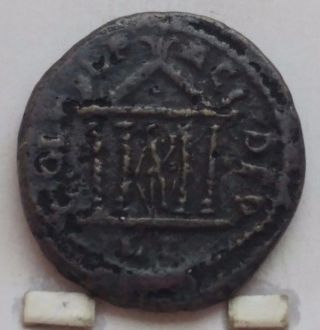 Ancient Rome Gordianus Iii Temple Coin photo