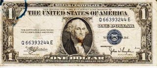 Series 1935 C One Dollar Silver Certificate==fair photo