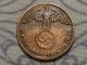 1939 Wwii Nazi Hitler Germany 3rd Reich Munich 1 Reichspfennig Copper War Coin Germany photo 1
