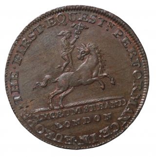 1790 ' S Great Britain Middlesex Lyceum Theatre Halfpenny Conder Token D&h - 362a photo