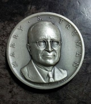 Medallic Art Presidential Silver Medal Harry S.  Truman 0.  82 Oz.  Silver photo