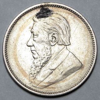 1897 South Africa Silver 2 Two Shilling Coin photo
