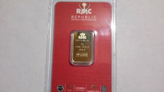 24 K,  R.  M.  C 5 Gram Pure Gold Bar.  I Buy Directly From The, photo