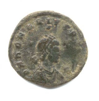 Ancient Roman Coin Honorius Maiorina Gloria Romanorum Consa F/vf photo