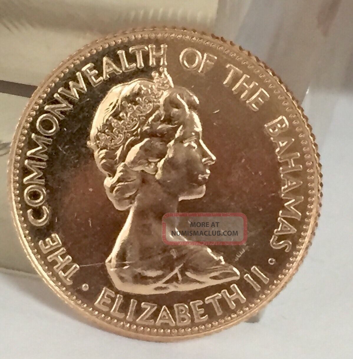 1973 Bahamas Independence $50 Gold Proof Coin (0.  2515 Oz Agw) Uncirculated Bahamas photo