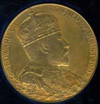 1902 King Edward Vii Coronation Celebration Medal,  Issued By Royal photo